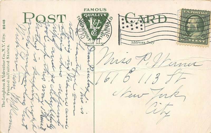 South Freeport Maine 1911 Postcard Casco Castle