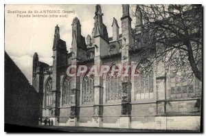 Postcard Old Basilica of St Antoine Isere Facade Lateral Cote Sud