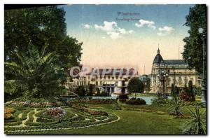 Old Postcard Wiesbaden Bowling Green