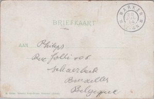 Netherlands Gezicht op Marken Vintage Postcard 09.30