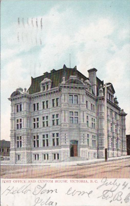 Canada Victoria Post Office and Custom House 1908