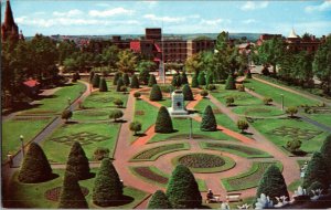 C1960 Central Park Calgary Alberta Postcard Garden Landscaping