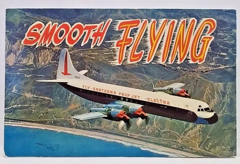 Aviation postcard Eastern PropJet Electra
