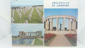 Vintage Postcard Colleville St Laurent The American Battle Monuments Commision