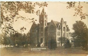Postcard RPPC C-1910 Kansas Winfield Southwestern College occupational 23-12964