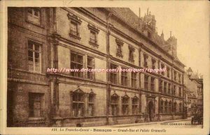 Besancon les Bains - Grand Street and Palais Granvelle - Old Postcard