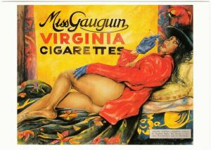 Miss Gauguin Virginia Cigarettes by Hans de Cleen Nude Art Postcard