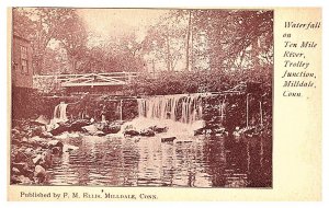 Connecticut Milldale  Trolley Junction, Waterfall on Ten Mile River