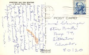 US   PC2112 BOATING AT SCITUATE HARBOR, MASS