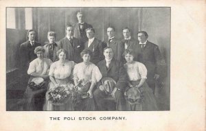 POLI'S THEATRE POLI STOCK CO THEATRE SPRINGFIELD MASSACHUSETTS POSTCARD (c.1906)