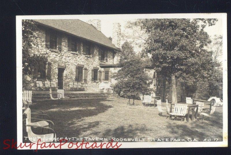 RPPC ROOSEVELT STATE PARK GEORGIA TAVERN CHIPLEY GA. VINTAGE REAL PHOTO POSTCARD