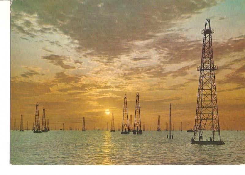 Postal 034742 : Torres del Petroleo en el Lago de Maracaibo (Venezuela)