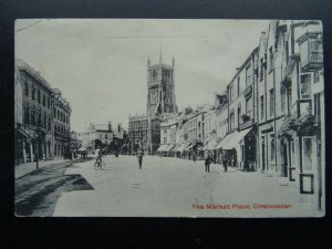 Gloucestershire CIRENCESTER The Market Place c1905 Postcard by WDM & Co.