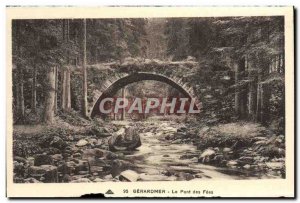 Old Postcard Gerardmer Le Pont des Fees