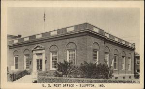 Bluffton IN US Post Office Postcard