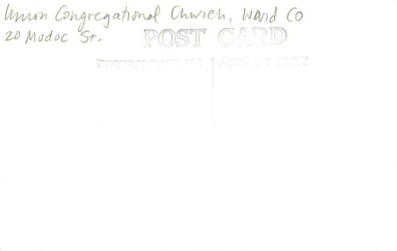 RPPC WX-101 Union Congregational Church, Ward CO Boulder County, Rocky Mt. View