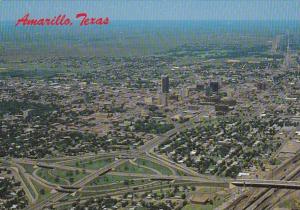 Texas Amarillo Downtown Aerial View