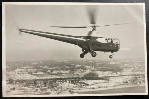 Mint Netherlands Real Picture Postcard RPPC Sikorsky S 51 Helicopter