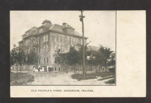 ANDERSON INDIANA OLD PEOPLE'S HOME 1910 VINTAGE POSTCARD