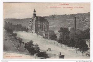 La Promenade Mairie Decazeville France 1910s postcard