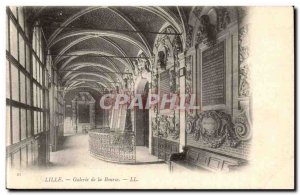 Lille Old Postcard Gallery of the Stock Exchange