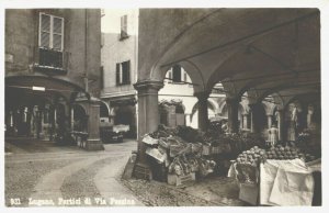 Switzerland Lugano Portici di Via Pessina Vintage RPPC 03.69