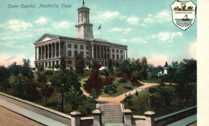 Vintage Postcard State Capitol Building Historical Landmark Nashville Tennessee