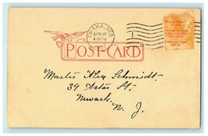 1907 Court House Omaha Nebraska NE Posted Antique Postcard 