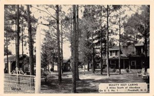Pinebluff North Carolina Beauty Rest Cabins Vintage Postcard AA72019
