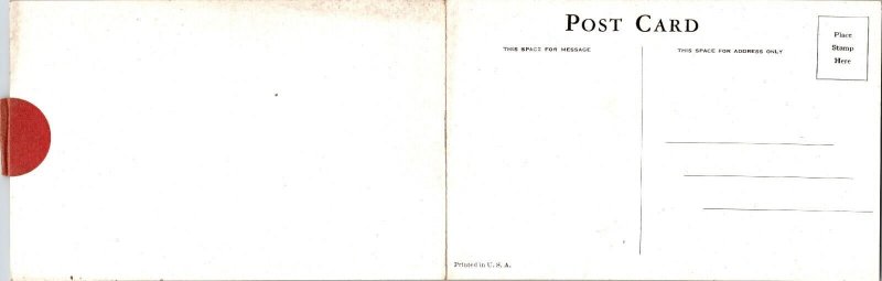 Eight Horse Hitch Anheuser Busch Panorama Folded Gate Fold Postcard