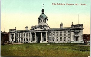 c1910 KINGSTON ONTERIO CANADA CITY BUILDINGS VALENTINES & SONS POSTCARD 43-54