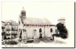 Vichy Old Postcard L & # 39eglise Saint Blaise