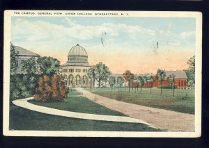 Schenectady, New York/NY Postcard, The Campus, Union College, 1924!