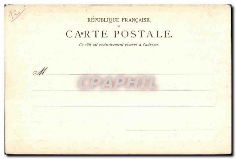 Old Postcard View of Chateau de SAint Cloud