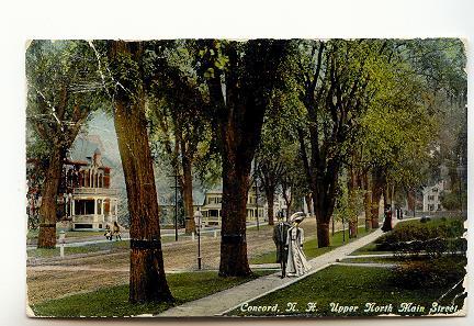 Victorian Couple, Upper North Main St Concord, New Hampshire, Used 1910