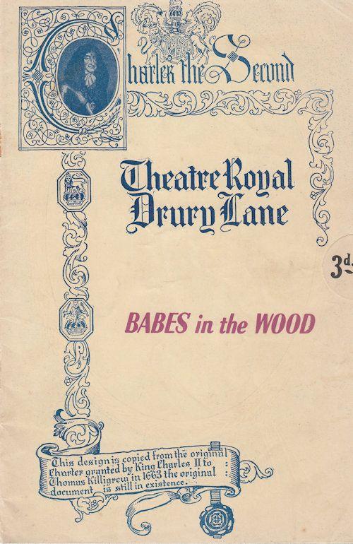 Babes In The Wood Robin Hood London Pantomime Theatre Programme