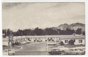 Vale Motel Cars Boulder City Nevada 1950s postcard