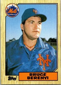 1987 Topps Baseball Card Bruce Berenyi New York Mets sk3272