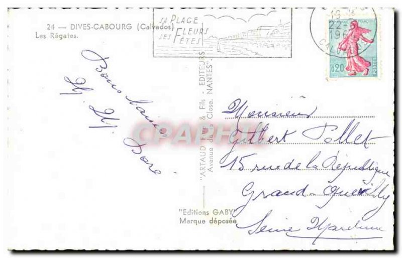 Dives Cabourg Old Postcard The regattas