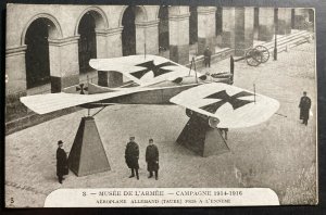 Mint France Real Picture Postcard Army Museum German Airplane