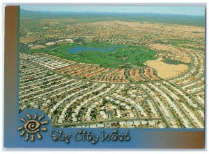 c1950's Aerial View Of Sun City West Arizona AZ Unposted Vintage Postcard 