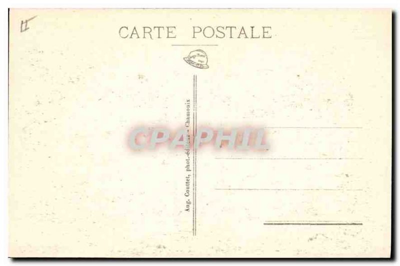 Old Postcard Chamonix Chain Agulhas to Plan Praz and Chamonix