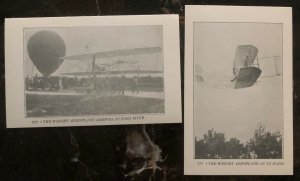 Scarce 12 Originals Mint Wright Bros Early Aviation BiPlane RPPC Postcard Lot