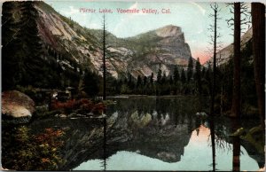 Vtg 1910 Mirror Lake Reflection Yosemite Valley California CA Postcard