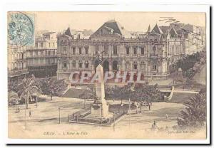 Oran Algeria Postcard Old L & # City 39hotel