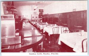 STARKE, Florida  FL    Interior  GUIDON GRILLE  Restaurant  ca 1950s   Postcard