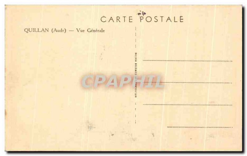 Postcard Old Quillan Vue Generale