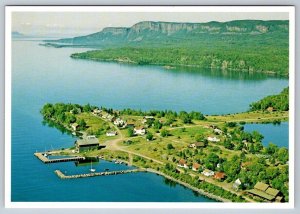 Silver Islet, Sibley Provincial Park, Near Thunder Bay ON, Aerial View Postcard