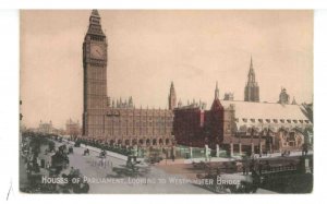 UK - England, London. Houses of Parliament looking to Westminster Bridge