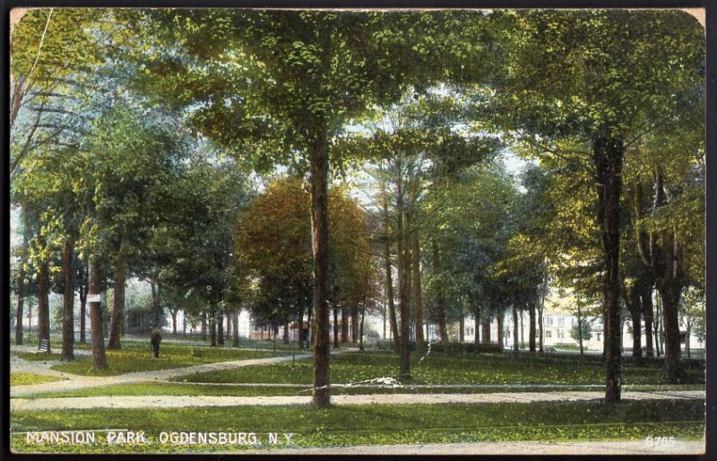 31120) New York OGENSBURG Mansion Park - pm1912 - Divided Back